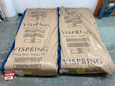 VISPRING LUXURY FURSDON BEDSTEAD SUPREME 1500 MATTRESS (ZIP MATTRESS TWO PARTS) RRP: £3200