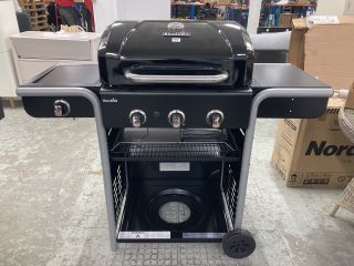 CHAR-BROIL THREE BURNER GAS BARBEQUE MODEL 468301321UK RRP: £396