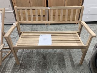 JOHN LEWIS WOODEN FOLDING GARDEN BENCH