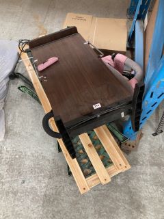 QTY OF ITEMS INC CORBY TROUSER PRESS AND A BABY STROLLER (INCOMPLETE)