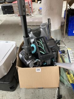 BOX OF ASSORTED VACUUM CLEANER COMPONENTS