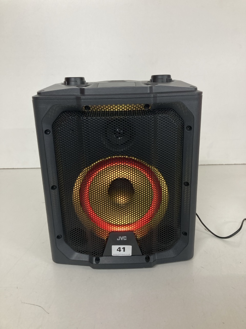 John Pye Auctions JVC PORTABLE BLUETOOTH PARTY SPEAKER MODEL NO MX