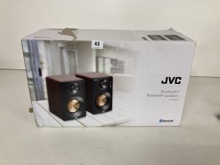 JVC BLUETOOTH BOOKSHELF SPEAKERS MODEL NO: XS-D629BM (WITH REMOTE)