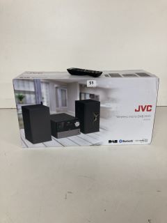 JVC WIRELESS MICRO DAB HI-FI MODEL NO: UX-D327B (WITH REMOTE)