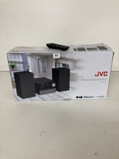 JVC WIRELESS MICRO DAB HI-FI MODEL NO: UX-D327B (WITH REMOTE)