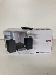 JVC WIRELESS MICRO DAB HI-FI MODEL NO: UX-D327B (WITH REMOTE)