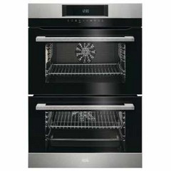 AEG INTEGRATED 6000 SURROUNDCOOK CATALYTIC DOUBLE OVEN MODEL: DCK731110M (IN PACKAGING) RRP: £769