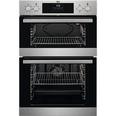 AEG INTEGRATED 6000 SURROUNDCOOK CLEAN ENAMEL DOUBLE OVEN MODEL: DEB331010M (IN PACKAGING) RRP: £549