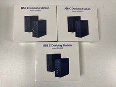 E-CROSSSTU GMBH 3 PCS X USB C DOCKING STATION DOCKING STATION IN BLACK (3 PCS WITH SEALED BOXES). (SEALED UNIT). [JPTZ6534]