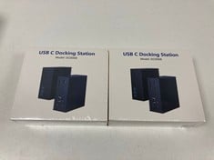 E-CROSSSTU GMBH 2 PCS X USB C DOCKING STATION DOCKING STATION IN BLACK: MODEL NO DC006B (2 PCS WITH SEALED BOXES). (SEALED UNIT). [JPTZ6531]