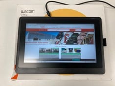 WACOM CINTIQ 16 GRAPHICS TABLET (ORIGINAL RRP - €762,51) IN BLACK. (WITH BOX + CONNECTION CABLES AND CHARGER. DOES NOT CONTAIN PEN, WORKING VERIFIED) [JPTZ6528