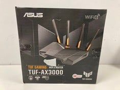 TUF GAMING ROUTER TUF-AX3000 (ORIGINAL RRP - €116.00) IN BLACK (WITH BOX - WITHOUT ANY CABLE) [JPTZ6505]