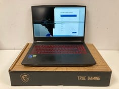 MSI KATANA GF66 12UE-091XES 512 GB LAPTOP IN BLACK. (WITH BOX AND CHARGER, HALF SCREEN WITH DAMAGED IMAGE, SEE IN PHOTOS). I7-12700H, 16 GB RAM, , NVIDIA GEFORCE RTX 3060 [JPTZ6211]