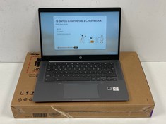 LAPTOP HP CHROMEBOOK 14B-NA0003NS 50GB (ORIGINAL RRP - €269,00) IN SILVER. (WITHOUT BOX AND CHARGER, SCRATCHES ON THE OUTER CASING. DOES NOT AFFECT PERFORMANCE). AMD ATHLON SILVER 3050C, 4GB RAM, 14.