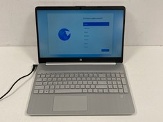 LAPTOP HP 15S-EQ1040NS 128GB SSD (ORIGINAL RRP - €369,00) IN SILVER. (WITH CHARGER. NO BOX, ONLY WORKS WITH CHARGER). AMD 3020E @1.20 GHZ, 4GB RAM, 15.6" DISPLAY, AMD RADEON GRAPHICS [JPTZ6477]