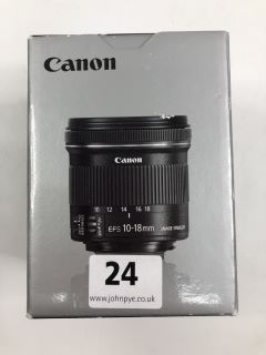 CANON EFS 10-18MM F/4.5-5.6 IS STM CAMERA LENS