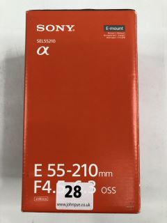 SONY E 55-210MM F4.5-6.3 OSS MODEL SEL55210 CAMERA LENS