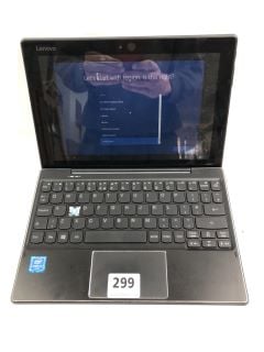 LENOVO IDEALPAD MIIX 310-10ICR 64GB LAPTOP IN SILVER. (WITH BOX) (KEY MISSING). INTEL ATOM, 4GB RAM,   [JPTN40135]