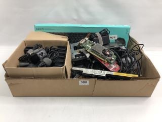 BOX OF ASSORTED LAPTOP AND COMPUTER PARTS