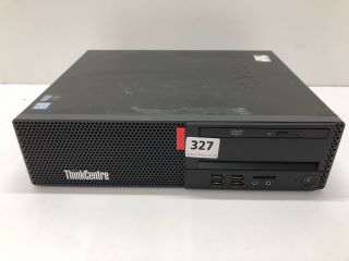 LENOVO THINKCENTRE 512GB PC IN BLACK: MODEL NO 0006UK (UNIT ONLY). INTEL CORE I5-7400 @ 3.00GHZ, 4GB RAM,   [JPTN40126]