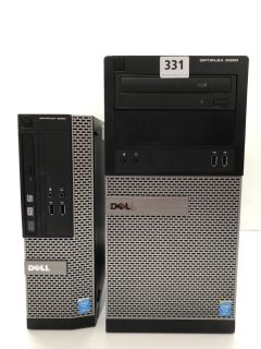 DELL OPTIPLEX 3020 MT 512GB PC IN BLACK. (UNIT ONLY). INTEL CORE I3-4130 @ 3.40GHZ, 4GB RAM,   [JPTN40151] +DELL OPTIPLEX 3020 1TB PC IN BLACK. (UNIT ONLY). INTEL CORE I5-4590 @ 3.30GHZ, 8GB RAM,   [