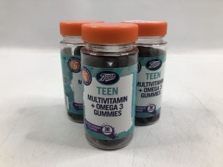 3 X TEEN MULTIVITAMIN + OMEGA 3 GUMMIES (08/2025)