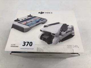 DJI MINI 3 DRONE IN GREY: MODEL NO MT3PDCE, RM330 (WITH BOX & NO REMOTE CONTROLLER)  [JPTN40086]