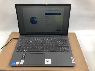 LENOVO IDEAPAD 5  15IAL7 512GB LAPTOP IN STORM GREY. (WITH BOX & CHARGE UNIT). INTEL CORE I5-1236U  @ 1.30GHZ, 8GB RAM,   [JPTN40222]