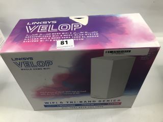 LINKSYS VELOP HOME WIFI 6 TRY-BAND SERIES. (WITH BOX & AC ADAPTOR)  [JPTN40191]