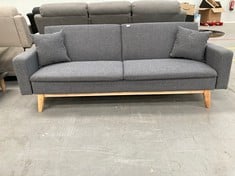 2 SEATER SOFA BED GREY COLOUR.
