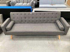 3 SEATER SOFA BED CHARCOAL GREY.