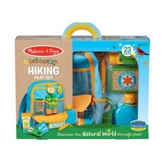 MELISSA & DOUG QUANTITY PALLET HIKING SET, BACKPACK WITH ACCESSORIES HIKING ESSENTIALS, CREATIVE PRETEND PLAY AT HOME OR OUTDOORS, GIFT FOR GIRLS AND BOYS AGED 3 4 5 6 7 YEARS.