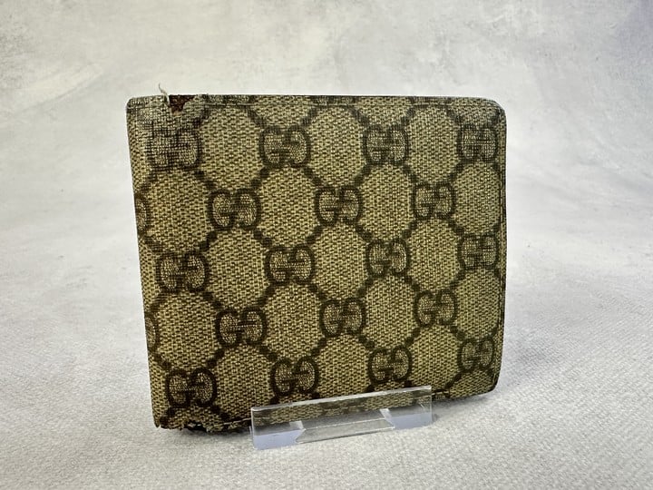 Gucci Gg Web Monogram Wallet  11cm x 10cm(Approx) (VAT ONLY PAYABLE ON BUYERS PREMIUM)