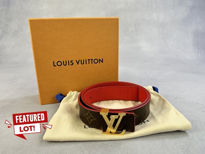 Louis Vuitton M9498 Monogram Belt With Box And Dust Bag - Length Approximately 98cm (VAT ONLY PAYABLE ON BUYERS PREMIUM)