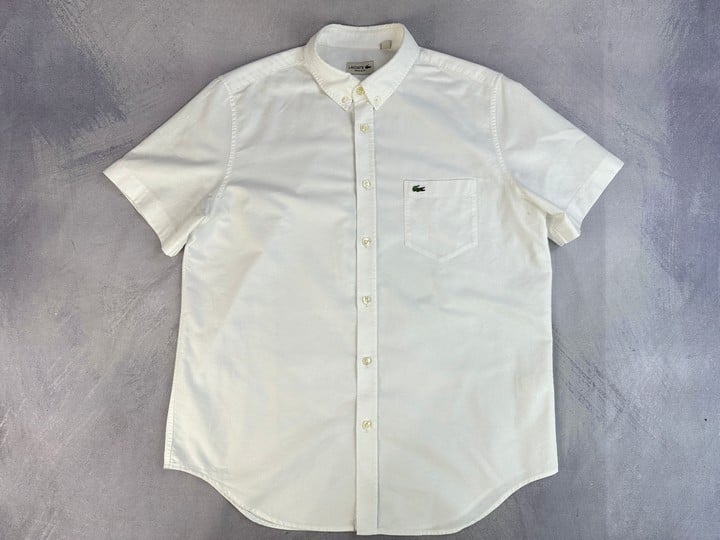 Lacoste Short Sleeve Shirt - Size US L (VAT ONLY PAYABLE ON BUYERS PREMIUM)