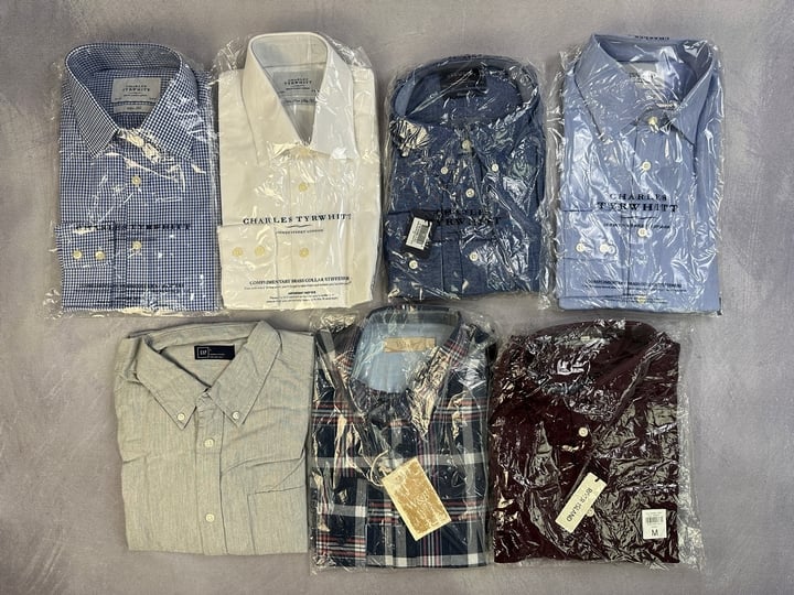Various Shirts With Tags, Including Gap,Charles Tyrwhitt,W&B And River Island - Sizes M,L,XL & 39/86cm (MPSS01820662) (VAT ONLY PAYABLE ON BUYERS PREMIUM)