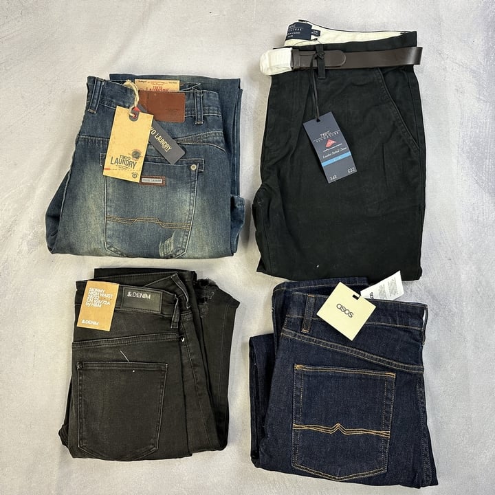Various Jeans And Trousers With Tags Asos 32x30, Tokyo Laundry 34R, H&M 28x32, Next Signature 34R (MPSS01820662) (VAT ONLY PAYABLE ON BUYERS PREMIUM)