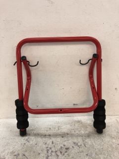 PALLET OF WALL MOUNTED 2 BIKE STAND IN RED