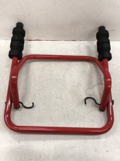 PALLET OF WALL MOUNTED 2 BIKE STAND IN RED