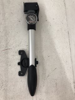 PALLET OF BICYCLE ACCESSORIES TO INCLUDE COMPACT PUMP WITH GAUGE AND RECHARGEABLE REAR LIGHT