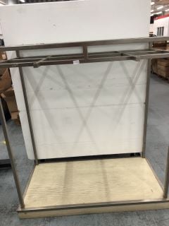 CHROME AND GLASS DISPLAY UNIT