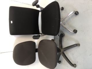 2X OFFICE CHAIRS IN BLACK