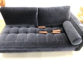 SMALL FABRIC SOFA IN NAVY