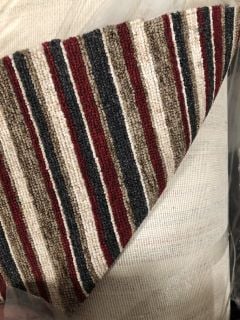 LARGE CARPET ROLL GALA STRIPES 29.85M X 5M APPROX WEIGHT 250 KG (***COLLECTION O