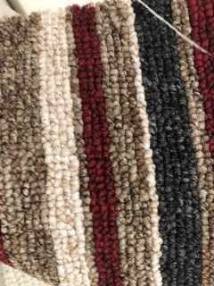 LARGE CARPET ROLL GALA STRIPES 32.55M X 4M APPROX WEIGHT 270 KG (***COLLECTION O