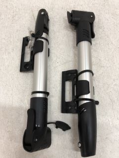 PALLET OF COMPACT BICYCLE PUMPS WITH FRAME MOUNTING BRACKET