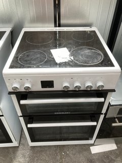 COOKOLOGY 60CM COOKER WITH CERAMIC HOB: MODEL CFDO600WH - RRP £399: LOCATION - A7