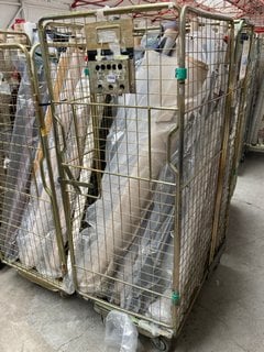 CAGE OF ASSORTED JOHN LEWIS & PARTNERS ROLLS OF FABRIC IN ASSORTED STYLES, SIZES AND DESIGNS (CAGE NOT INCLUDED): LOCATION - B4 (KERBSIDE PALLET DELIVERY)