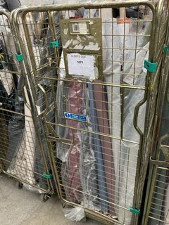 CAGE OF ASSORTED JOHN LEWIS & PARTNERS ROLLS OF FABRIC IN ASSORTED STYLES, SIZES AND DESIGNS (CAGE NOT INCLUDED): LOCATION - B4 (KERBSIDE PALLET DELIVERY)