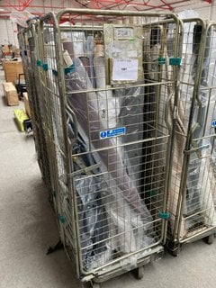 CAGE OF ASSORTED JOHN LEWIS & PARTNERS ROLLS OF FABRIC IN ASSORTED STYLES, SIZES AND DESIGNS (CAGE NOT INCLUDED): LOCATION - B4 (KERBSIDE PALLET DELIVERY)